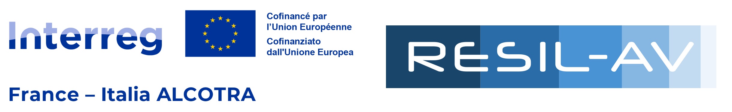 Il logo del progetto: RESIL-AV: Resilienza Valanghe