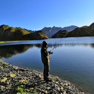 Licenza di pesca immagine di un pescatore