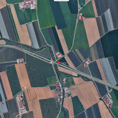 Mappa ad uso illustrativo della tangenziale EST nel comune di Saluzzo Mappa ad uso illustrativo della tangenziale EST nel comune di Saluzzo