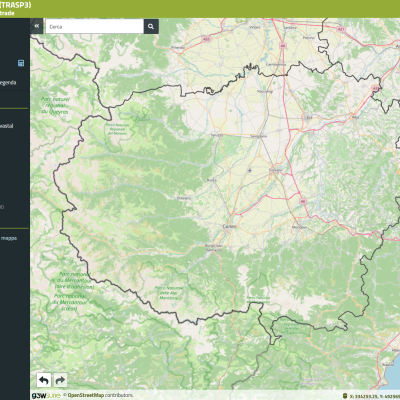 Nell'immagine lo screenshot del sito Visualizzatore archivio stradale