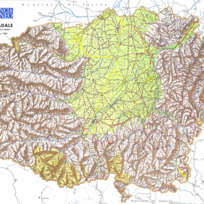 Cartina Stradale Provincia di Cuneo